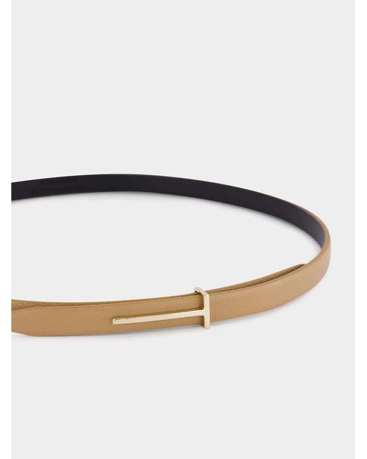 Tom Ford White Leather Belt