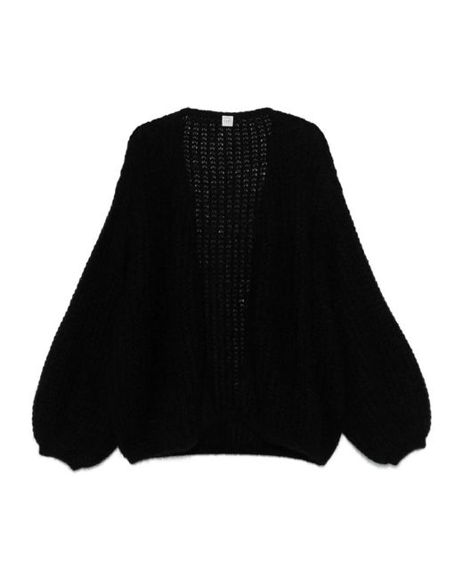Totême Black Totême Puffed Cardigan