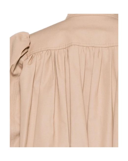 Chloé Natural Boule Gathered Jacket