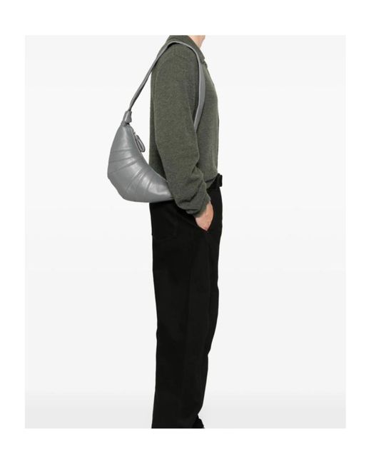 Lemaire Gray Small Croissant Bag for men