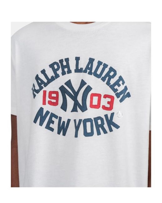 Polo Ralph Lauren White Printed T-Shirt for men