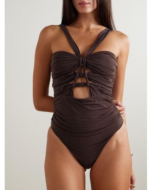 Zimmermann Brown Ring Detail Swimsuit