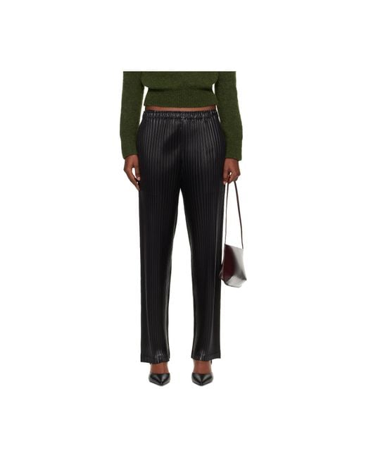 Issey Miyake Black Pleated Trousers