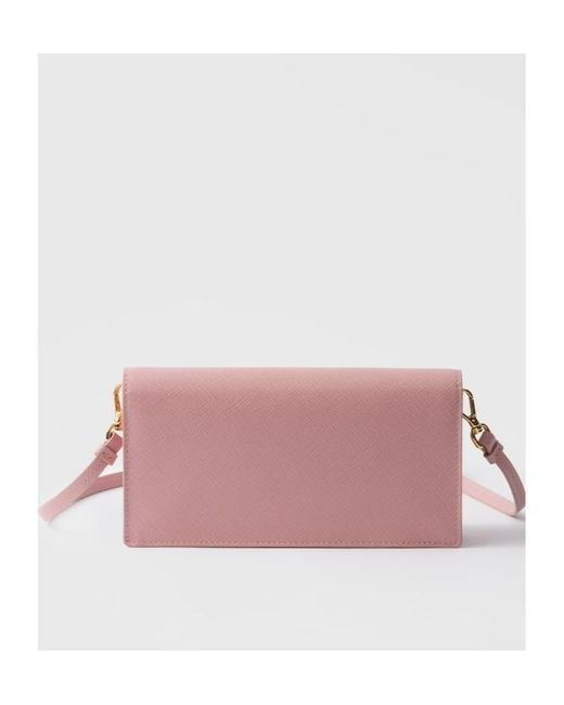 Prada Pink Saffiano Leather Mini Bag