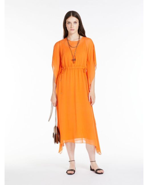 Max Mara Orange Studio Calenda Crewneck Midi Dress
