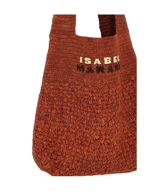 Isabel Marant Red 'Praia Medium' Shoulder Bag