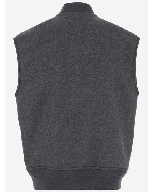 Bottega Veneta Blue Double Face Gilet