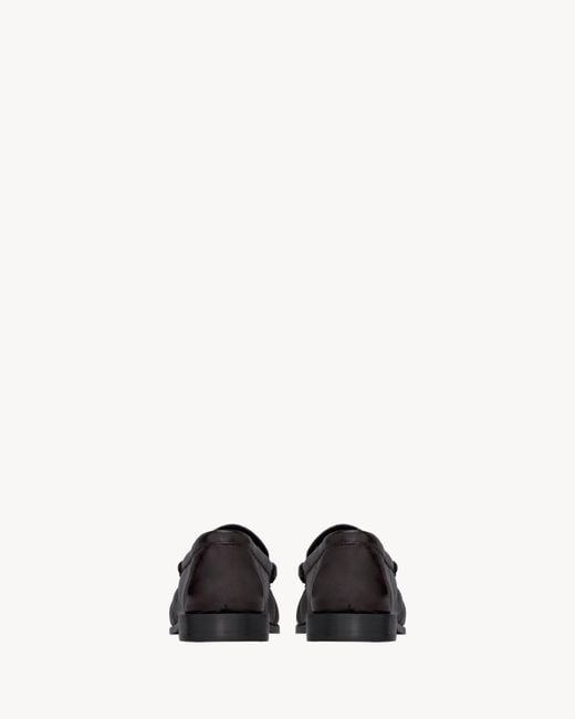 Saint Laurent Black Le Loafer Round-Toe Loafers
