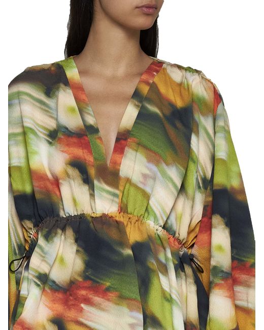 Stine Goya Green Toni Abstract-Pattern Blouse
