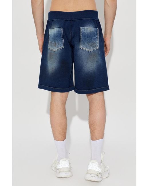 DSquared² Blue Elasticated Waistband Shorts for men
