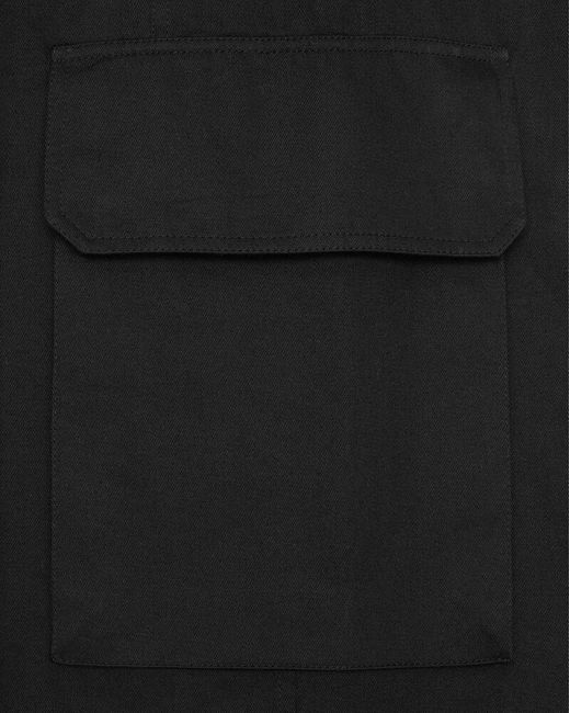 Saint Laurent Black Cassandre Strapless Jumpsuit
