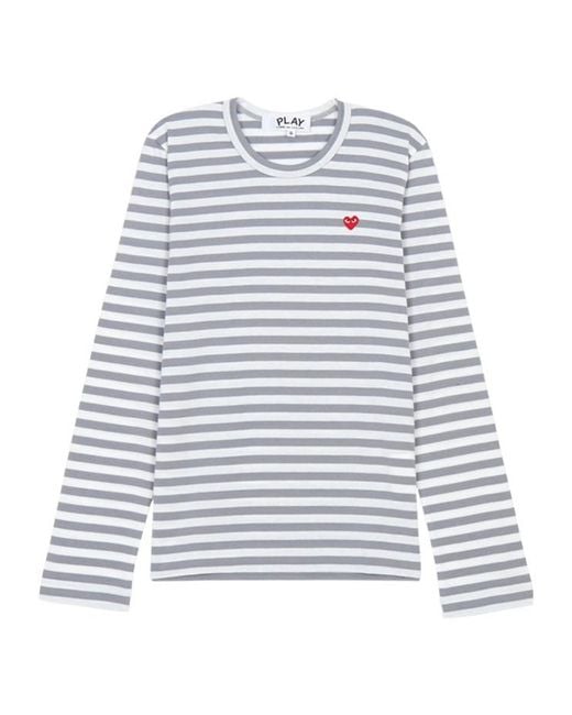 Comme des Garçons Gray Long-Sleeved T-Shirt