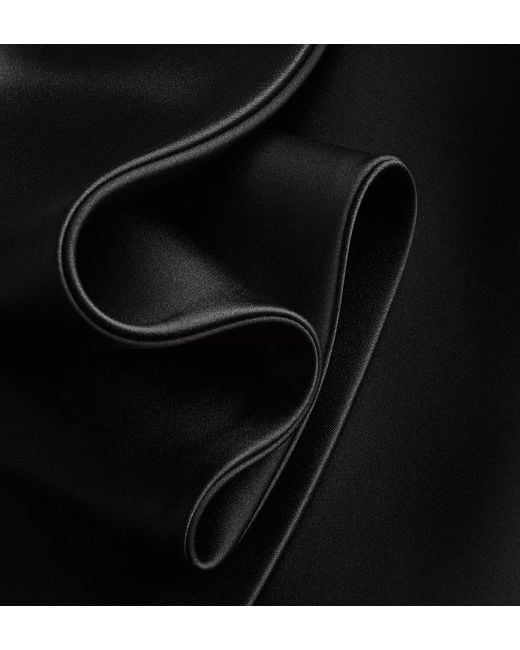 Dior Black A-Line Dress With Bow Collar