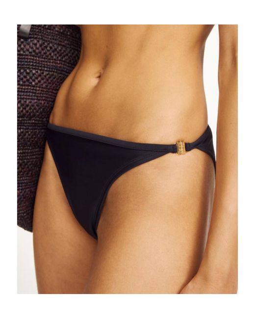 By Malene Birger Blue Logo-Details Bikini Bottoms