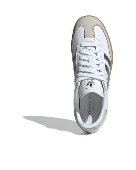 Adidas Originals White Samba Og Lace-Up Sneakers