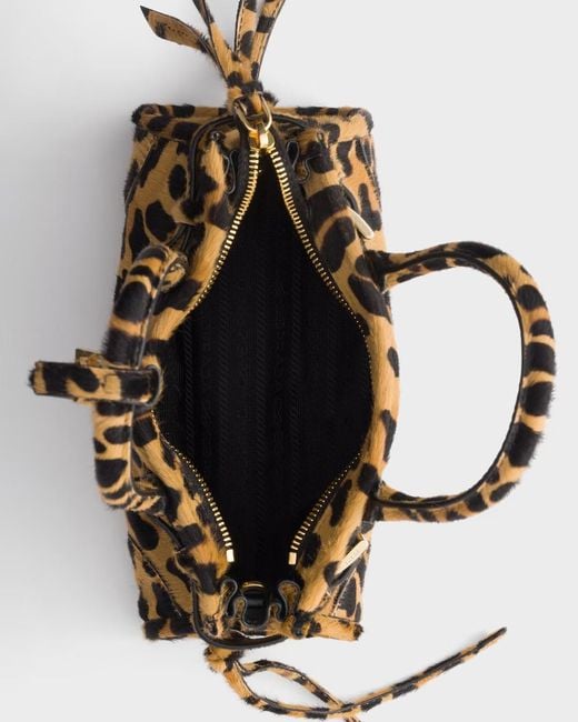 Prada Metallic Bonnie Mini Printed Shoulder Bag