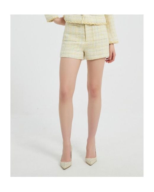 Marissa Chiara Natural Belt Loop Shorts