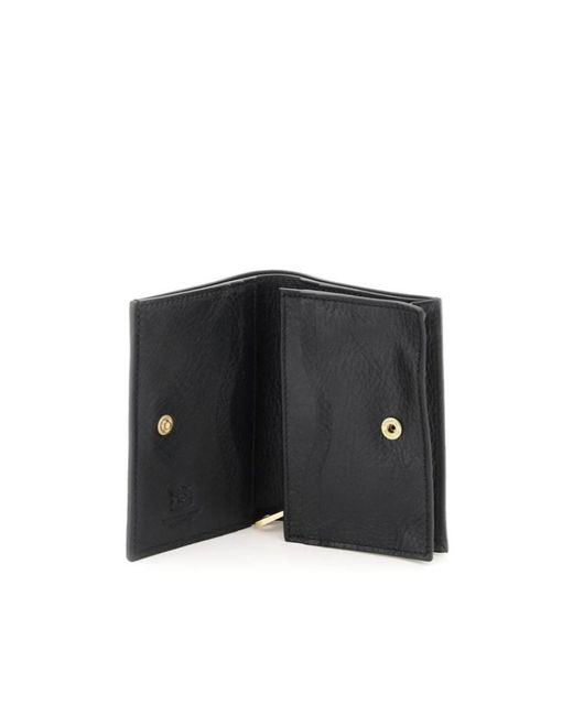 Il Bisonte Black Compact Designer Wallet