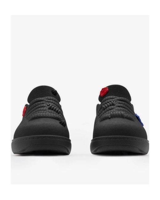 Burberry Black Bubble Charm-Embellished Rubber Low-Top Trainers for men