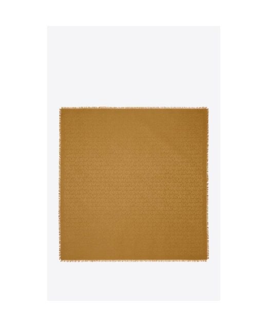 Saint Laurent Natural Large Square Scarf
