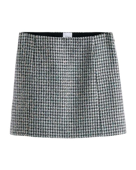 Dior Black Flared Miniskirt