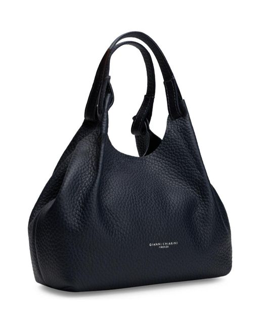 Gianni Chiarini Black Dual-Handle Shoulder Bag