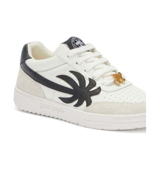 Palm Angels White Palm Beach University Low-Top Sneakers for men