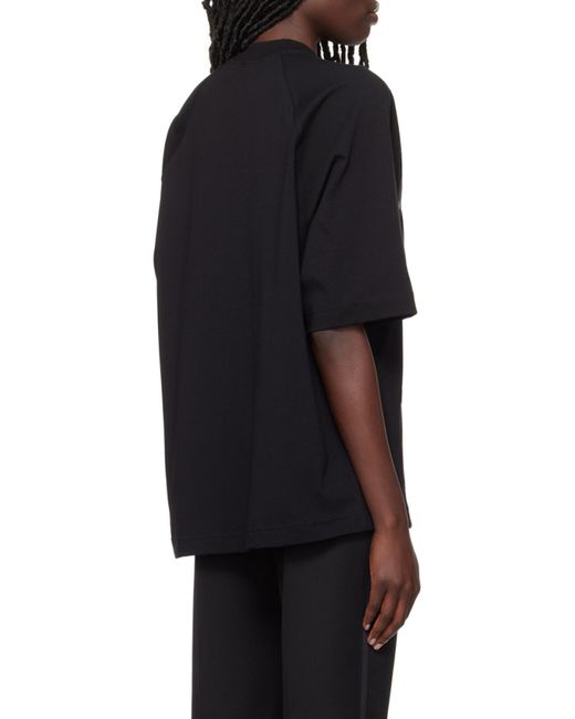 Jacquemus Black Typo Crewneck T-Shirt for men