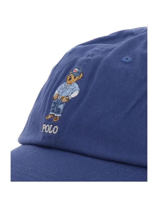 Polo Ralph Lauren Blue Bear Embroidered Cap for men