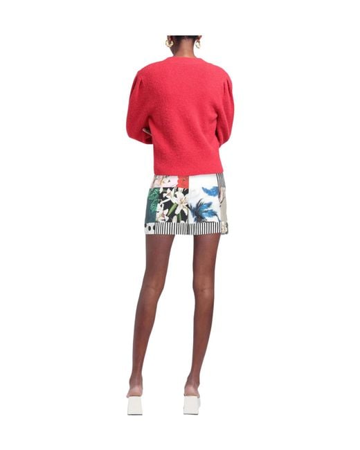 Dolce & Gabbana White Printed Shorts
