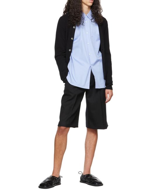 Comme des Garçons Blue Long-Sleeved Shirt for men
