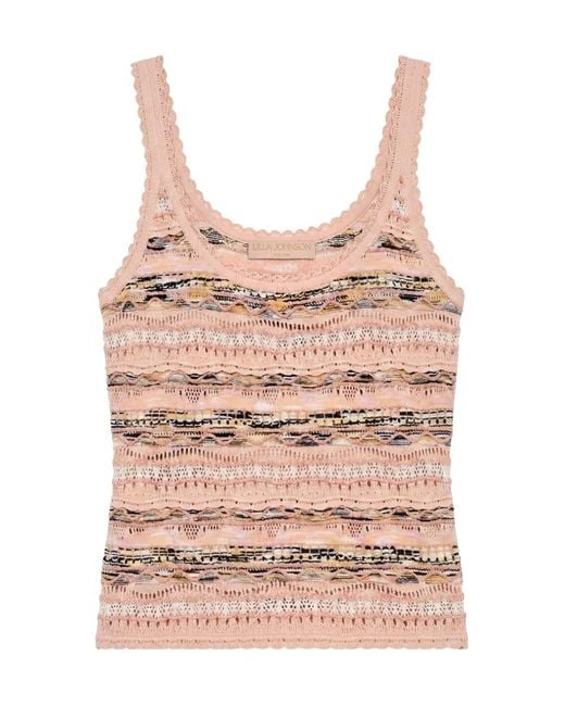 Ulla Johnson Pink Clotilde Tank Top