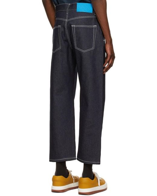 Sunnei Black Contrast Stitching Jeans
