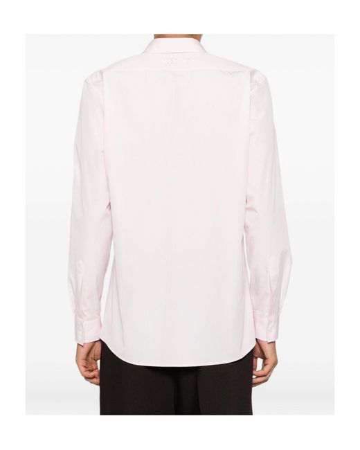Moschino Pink Long-Sleeved Shirt for men