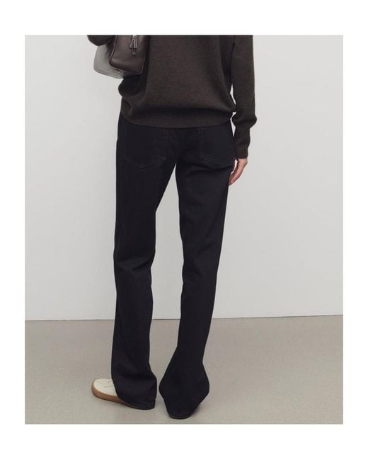 The Row Black Carlyl Five-Pocket Jeans