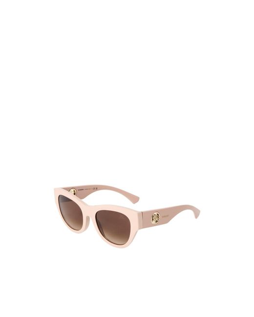Burberry White Cat's Eye Gradient Tea Lens Sunglasses