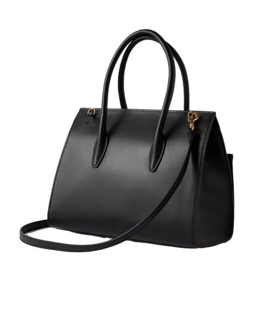 Furla Black Turn-Lock Shoulder Bag