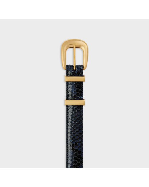 Céline White Western Belt 25Mm