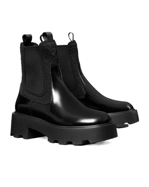 Tory Burch Black 65Mm T-Monogram Chelsea Boots