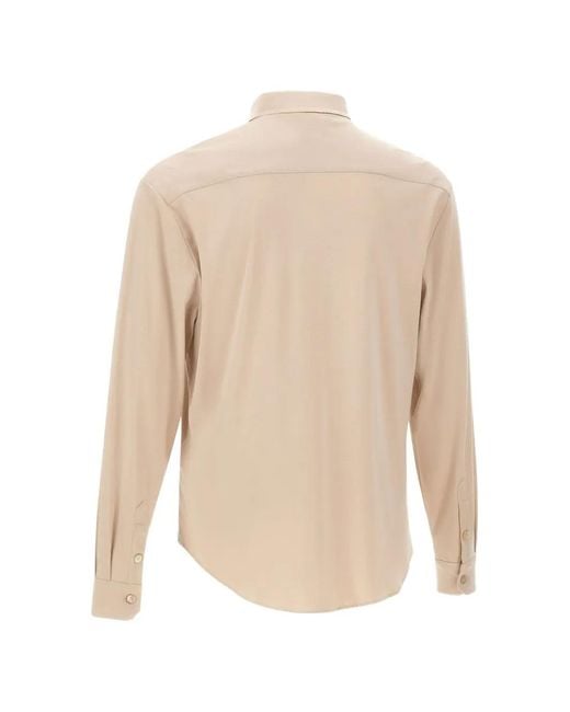 Eleventy White Classic Long-Sleeve Shirt for men