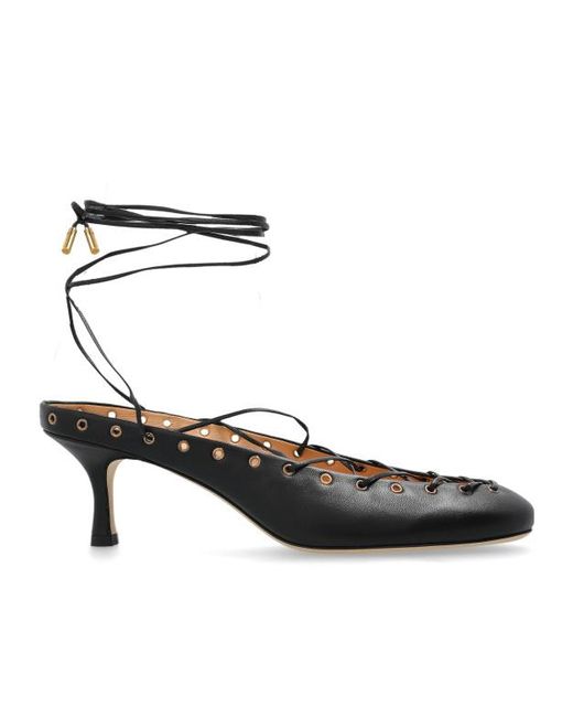 Chloé Black Chloé Ghillies Heeled Shoes