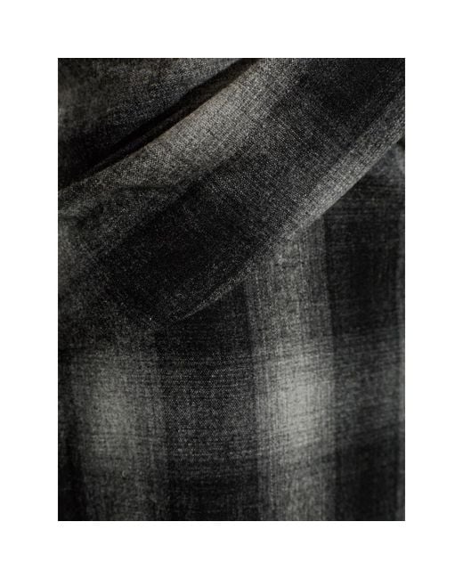 IRO Black Plaid Skirt