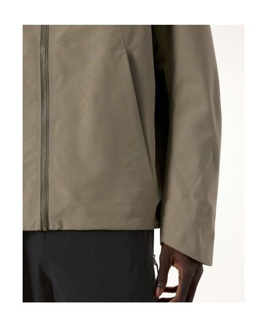 Veilance Brown Arris Hooded Jacket for men