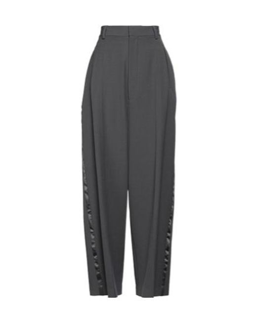 MM6 by Maison Margiela Gray Straight-Leg Trousers