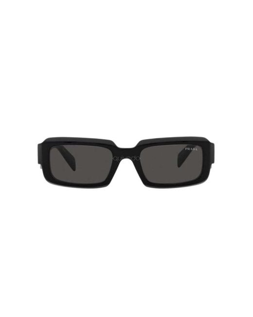 Prada White Eyewear Rectangular Frame Sunglasses for men
