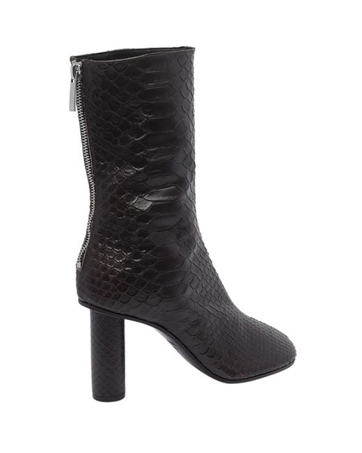 Paris Texas Black Embossed Boots