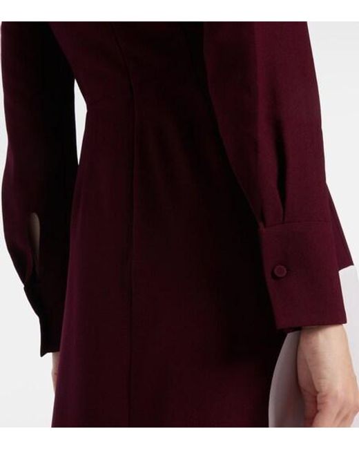 Roksanda Red Withiel Printed Crêpe Midi Dress