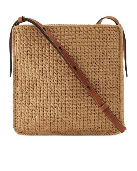 Helen Kaminski Brown Woven Details Shoulder Bag