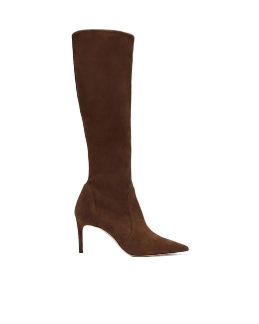 Stuart Weitzman Brown Stuart Power Boot 75
