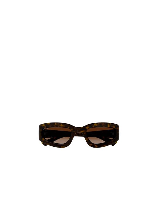 Gucci White Eyewear Rectangle Frame Sunglasses for men